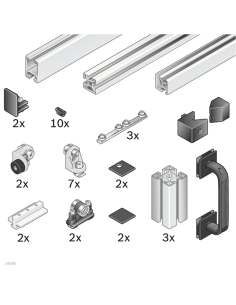 ✅ 3842524163 | KIT SCHIEBETUER 1000 | Bosch Rexroth