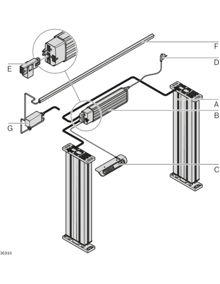 ✅ 3842542211 | MODULO DE ELEVACIO LIFT410MM INC.BRACKET | Bosch Rexroth