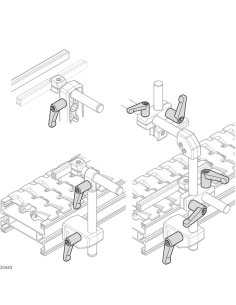 ✅ 3842528540 | PALANCA DE APRIETE GN300-45-M6-25-SZH27 | Bosch Rexroth