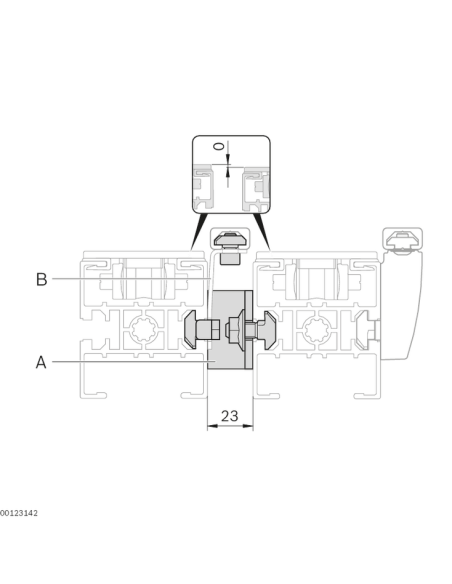 ✅ 3842532998 | EMPALMADOR TRAMO VF | Bosch Rexroth