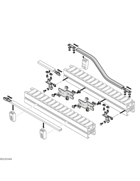 ✅ 3842535004 | TRAYECTO TRANSPORT VF65 LINKS | Bosch Rexroth