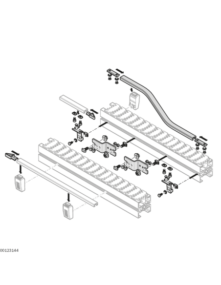 ✅ 3842535002 | TRAYECTO TRANSPORT VF90 LINKS | Bosch Rexroth