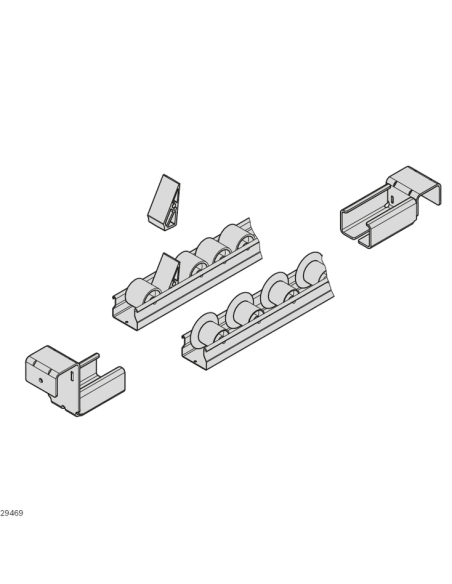 ✅ 3842537777 | TRAMO DE RODILLOS D28SK L4500 | Bosch Rexroth