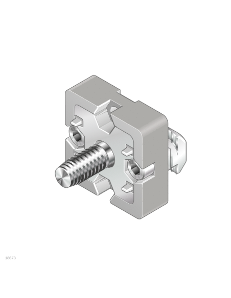 ✅ 3842538698 | EMPALMADOR T 45X45 SILVER SET | Bosch Rexroth
