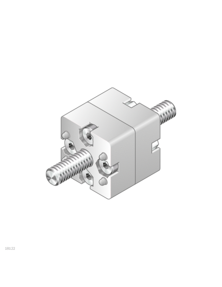 ✅ 3842538656 | EMPALMADOR FINAL 30X30 SILVER SET | Bosch Rexroth