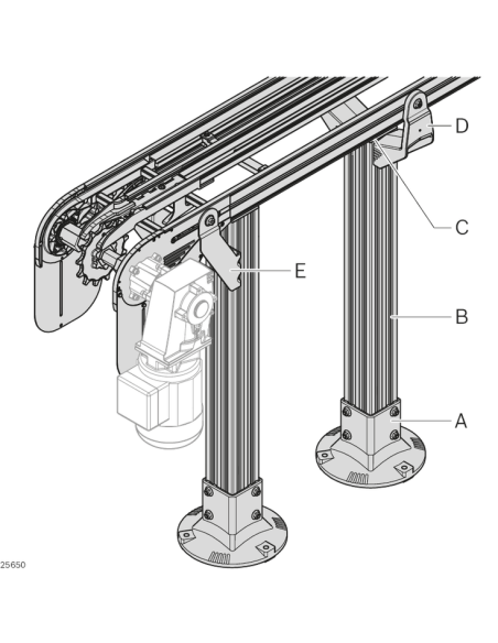 ✅ 3842546630 | SOPORTE 320+ AL LEG, SET | Bosch Rexroth