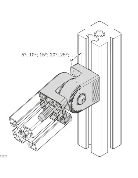✅ 3842546564 | ARTICULACION 45X45 LOCKABLE | Bosch Rexroth