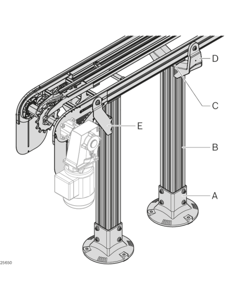 ✅ 3842546628 | SOPORTE 160+ AL LEG, SET | Bosch Rexroth