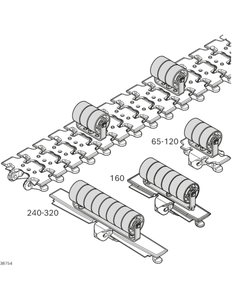 ✅ 3842546107 | ARRASTADOR 65-120+ ROLLER D35 | Bosch Rexroth