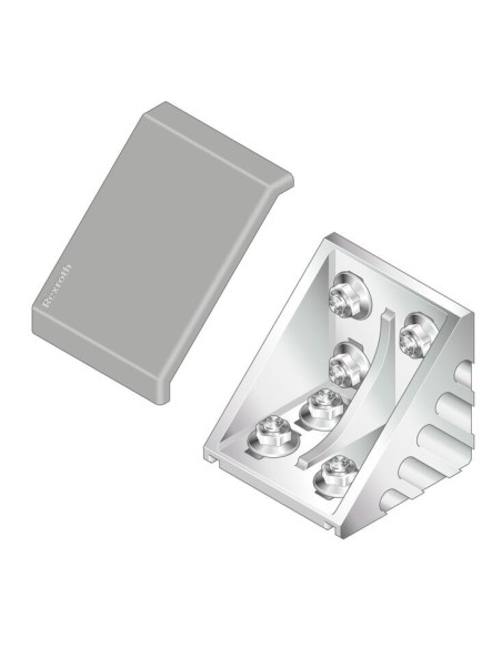 ✅ 3842548860 | TAPA GUSSET 80X80 GREY | Bosch Rexroth