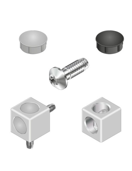✅ 3842549867 | EMPALM. CUBOS 40/2 SILVER SET | Bosch Rexroth
