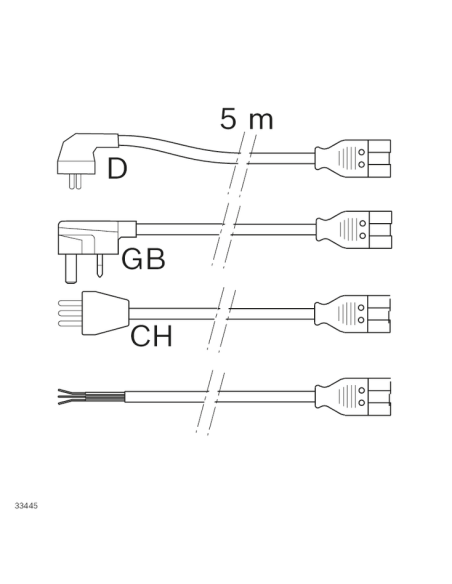 ✅ 3842555605 | CABLE ALIMENTACION CH-HD-GST 5M | Bosch Rexroth