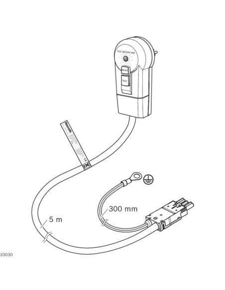 ✅ 3842555600 | CABLE ALIMENTACION D/F RCD-HD-GST+PE | Bosch Rexroth