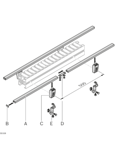 3842557005 SOPORTE VF+ PALLET GUIDE HD