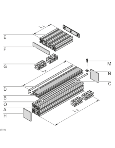 ✅ 3842557946 | PERFIL DE BASTIDOR 22,5X30 20X6070MM | Bosch Rexroth