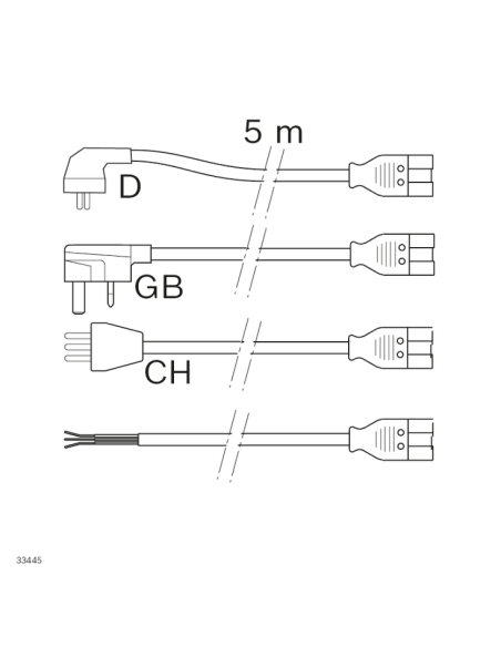 ✅ 3842564086 | CABLE ALIMENTACION GB HD-GST+PE 5M | Bosch Rexroth