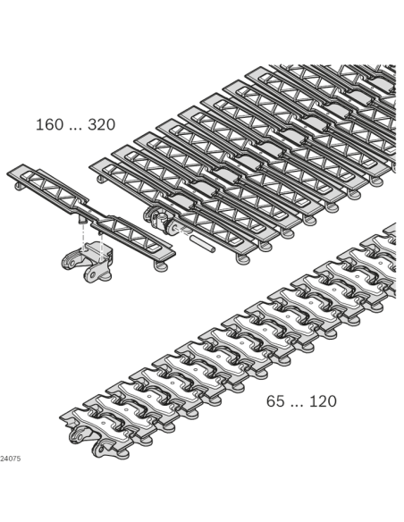 ✅ 3842998709 | CADENA DE TRANSPOR 160+FRICT L2898 VAR | Bosch Rexroth