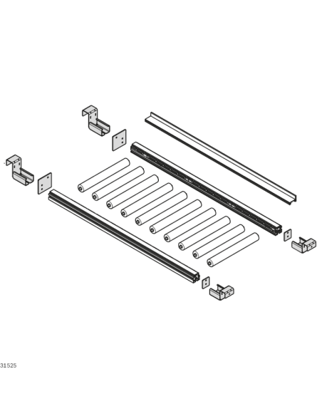 ✅ 3842993511 | PERFIL GUIA MV45 | Bosch Rexroth
