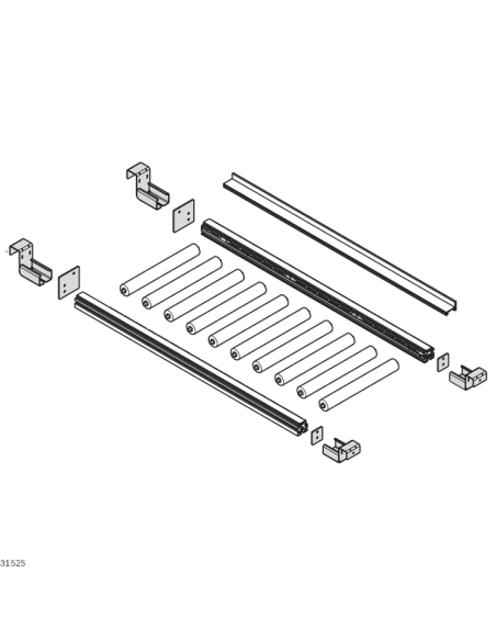 ✅ 3842993512 | PERFIL GUIA MV45 ESD | Bosch Rexroth