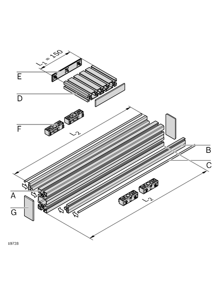✅ 3842992925 | PERFIL DE APRIETE LF6C | Bosch Rexroth